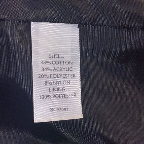 J Jill Wm’s Sz Small Black White Tweed Lined 2 Button Blazer Jacket - Picture 5 of 5